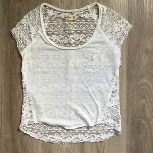 Hollister fashion top with lace on the back